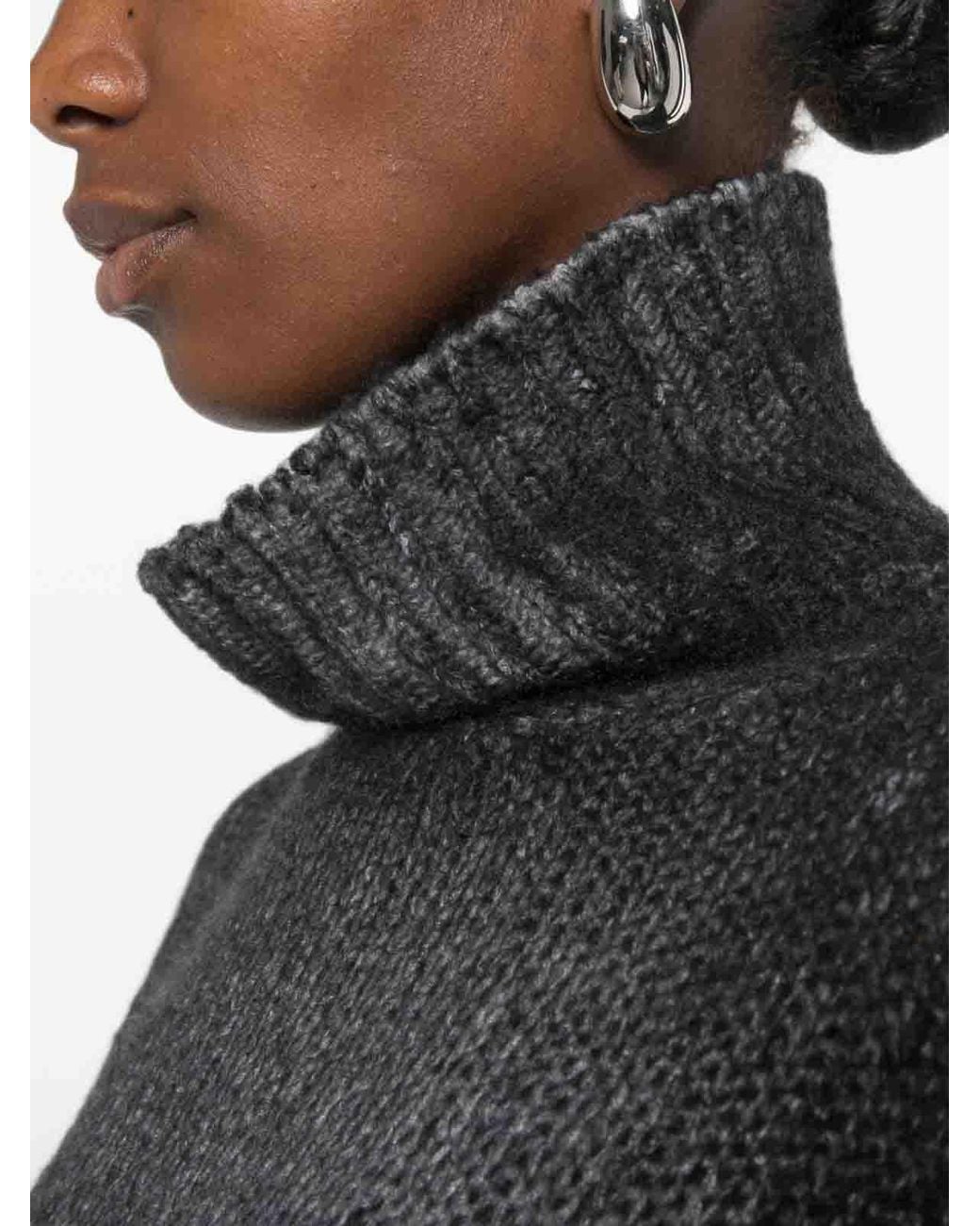 Avant Toi Black Cahsmere Turtle-Neck Jumper