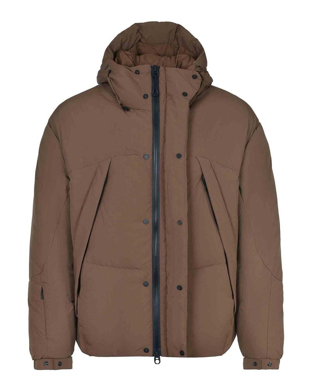 JG1 Brown Jacket Made Of Nylon for men