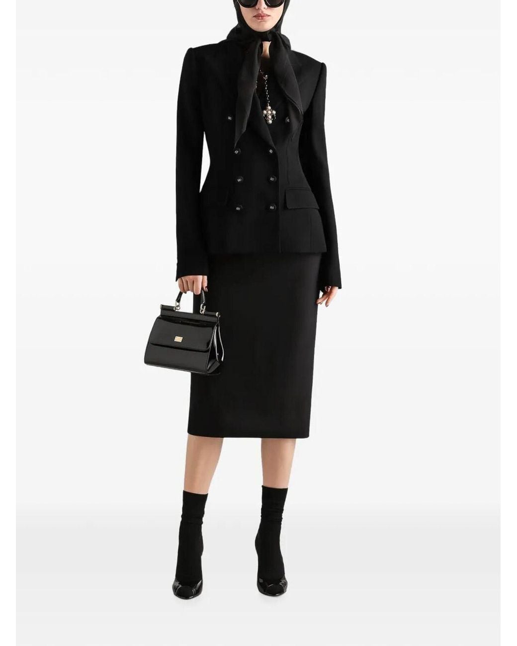 Dolce & Gabbana Black Double-Breasted Jacket