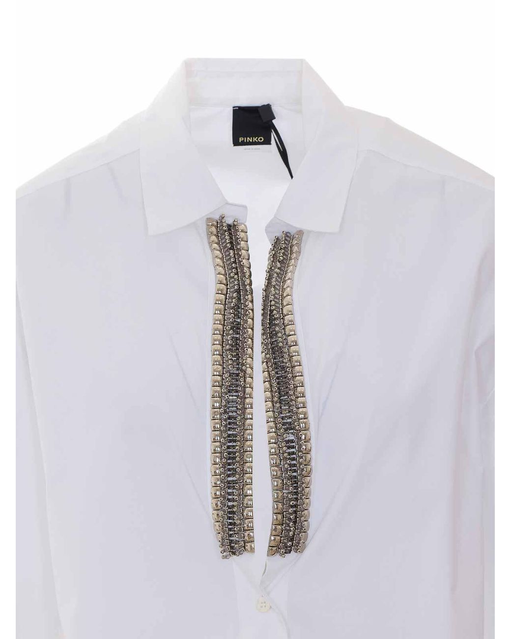 Pinko White Cotton Shirt