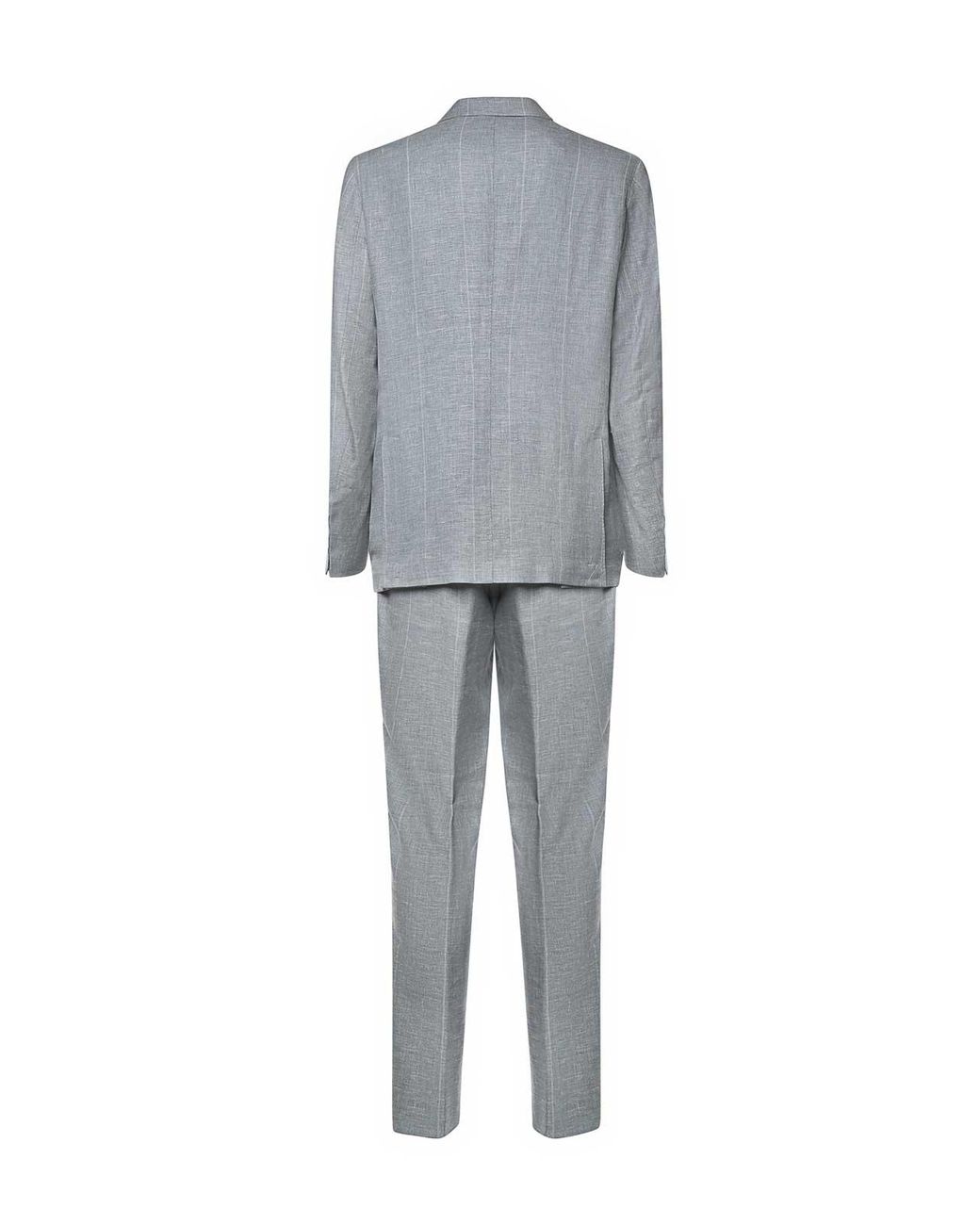 Eleventy Gray Single-Breasted Suit for men