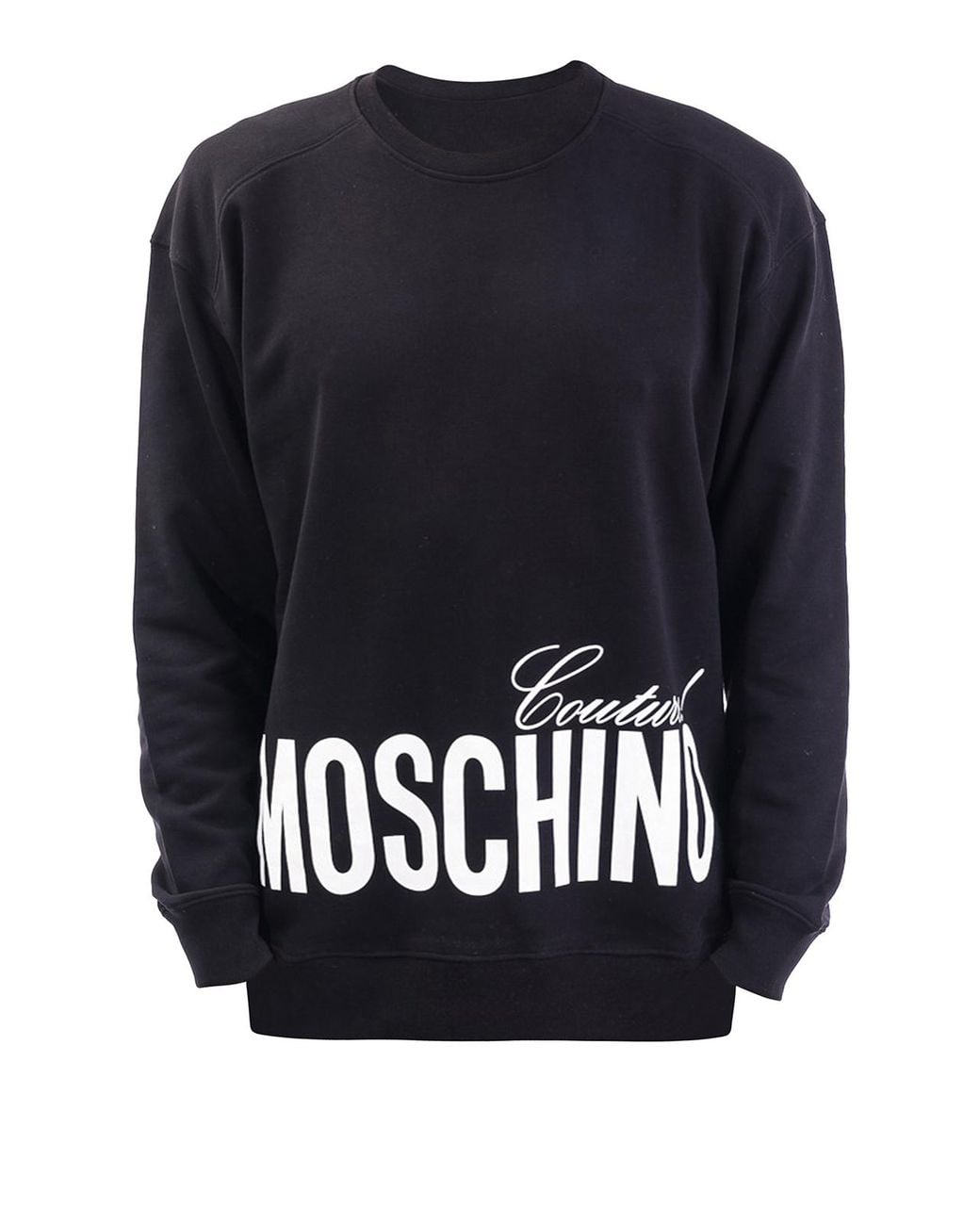 Moschino Black Couture Print Sweatshirt for men