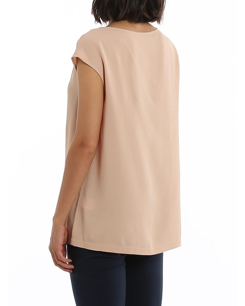 Fabiana Filippi Natural Silk Blend Crêpe Blouse