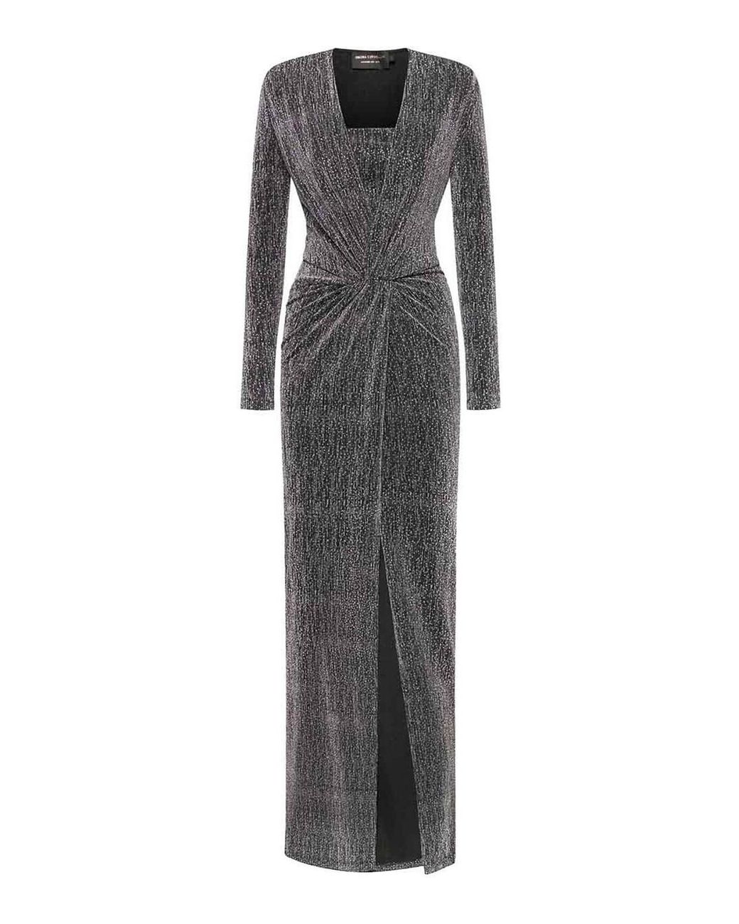SIMONA CORSELLINI Gray Dress