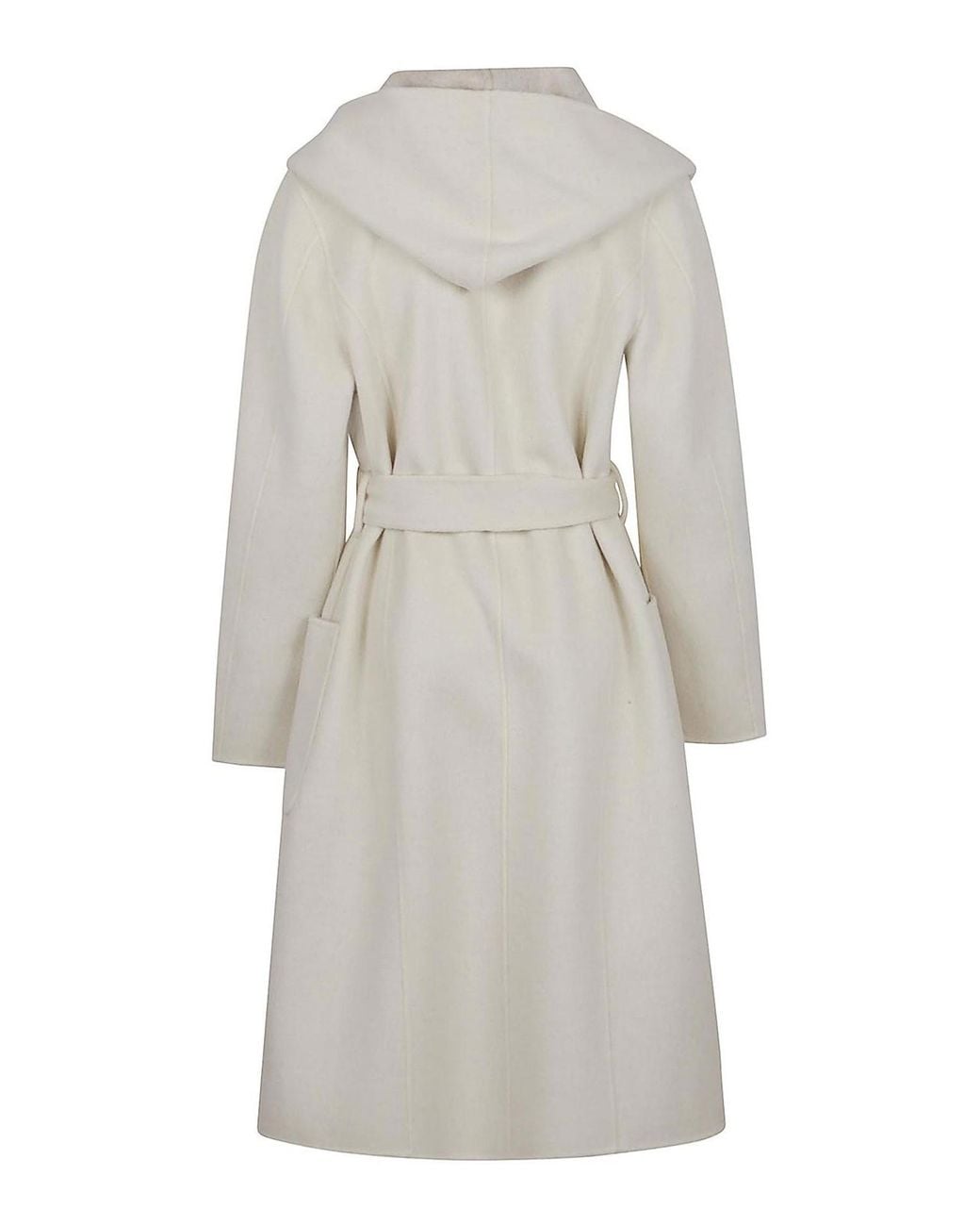 P.A.R.O.S.H. White Reversible Coat With Hood