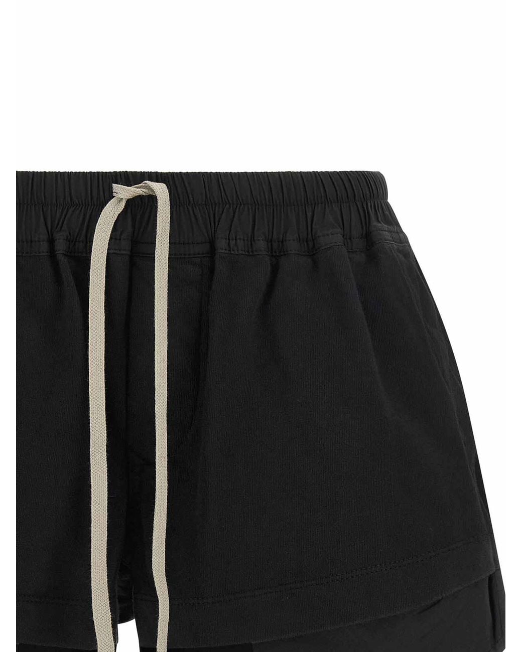 Rick Owens Black 'Fog Boxers' Shorts