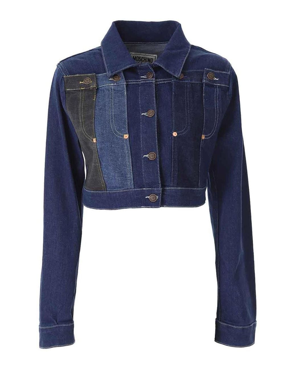 Moschino Blue Repeat Denim Jacket