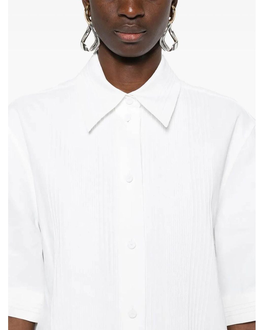 Jil Sander White Linen Shirt