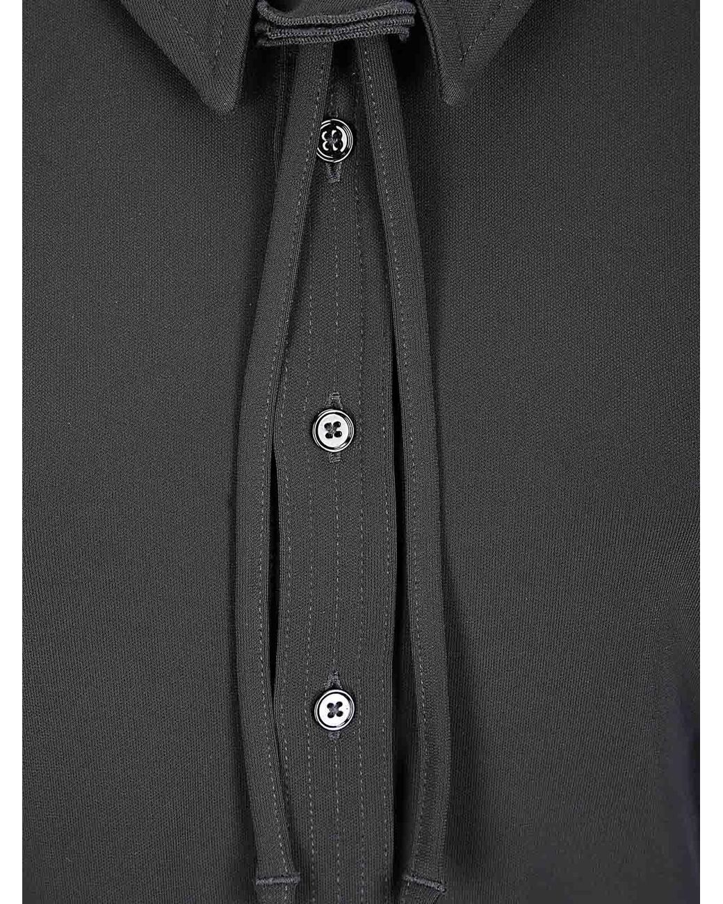 Lemaire Black Soft Fitted Shirt