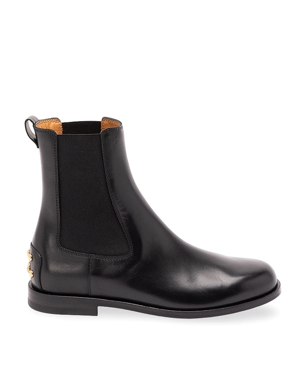 Tod's Black Metal Dots Chelsea Boots