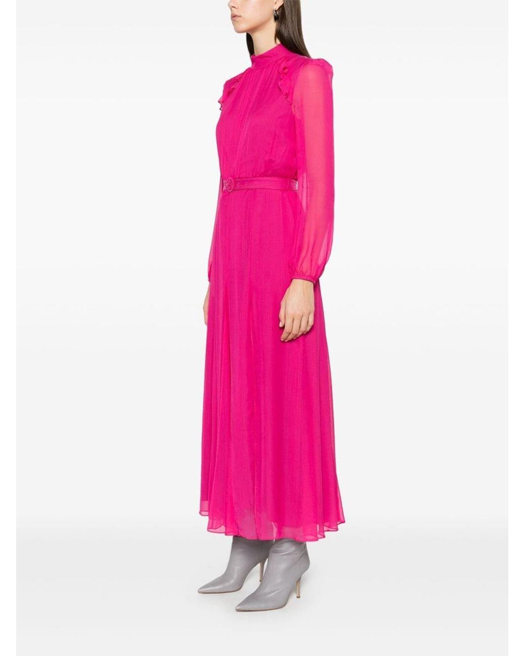 Maxi Robe Saloni en coloris Pink