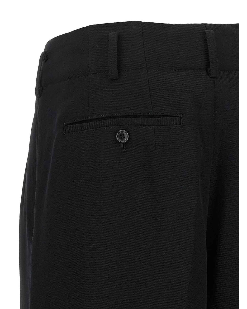 Comme des Garçons Black Cropped Trousers