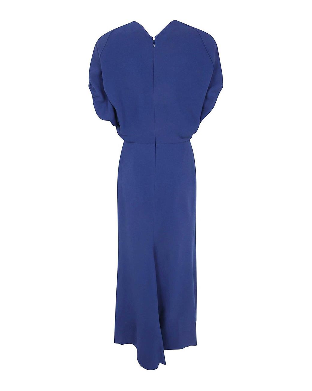 Victoria Beckham Blue Edith Midi Dress