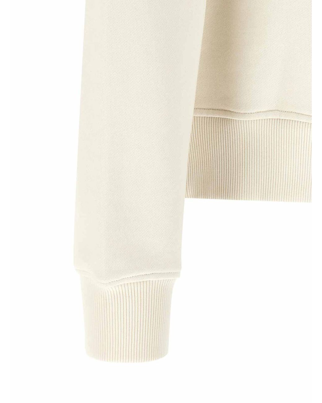 Palm Angels White Cotton Sweatshirt for men