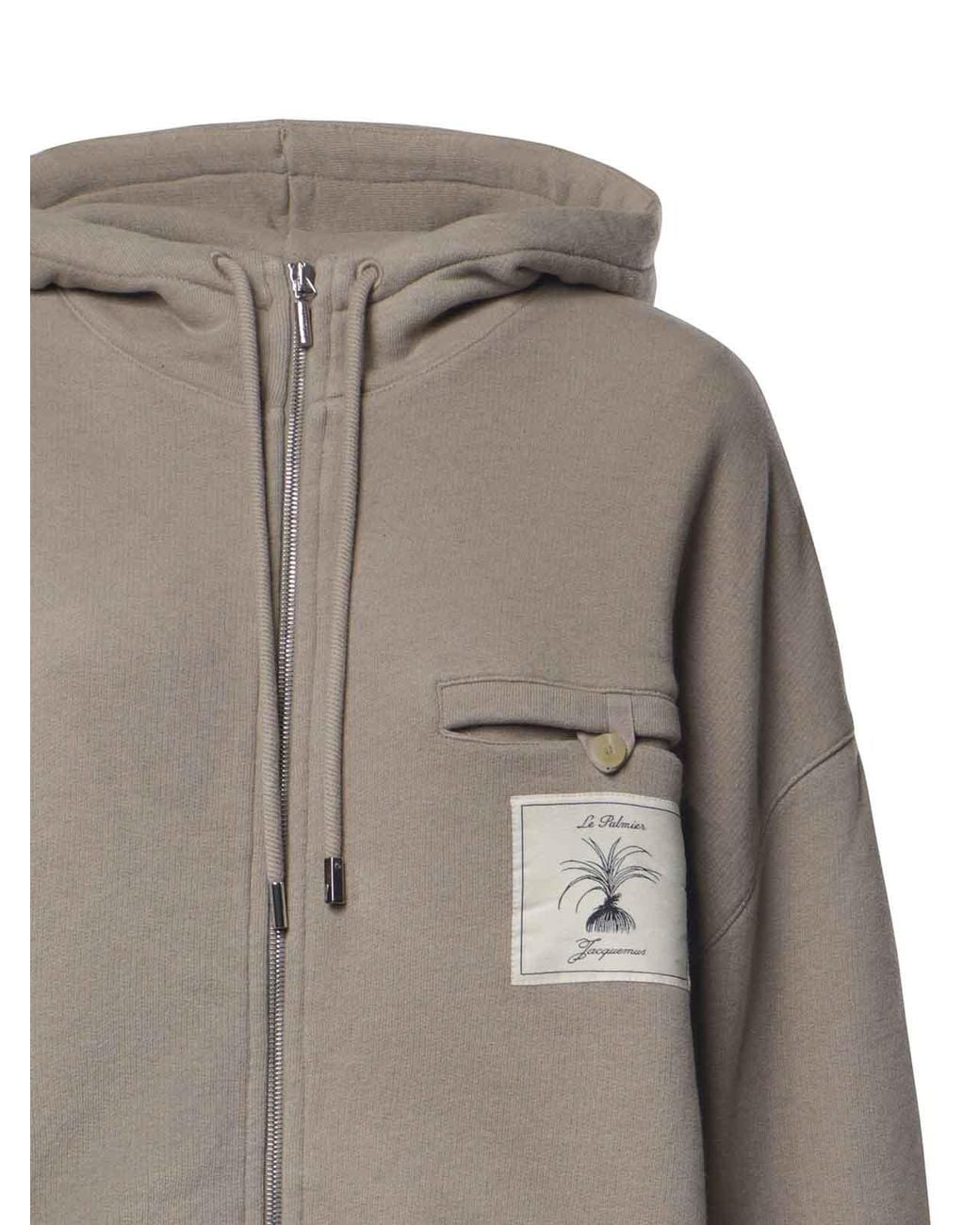 Jacquemus Gray Tournament Hoodie for men
