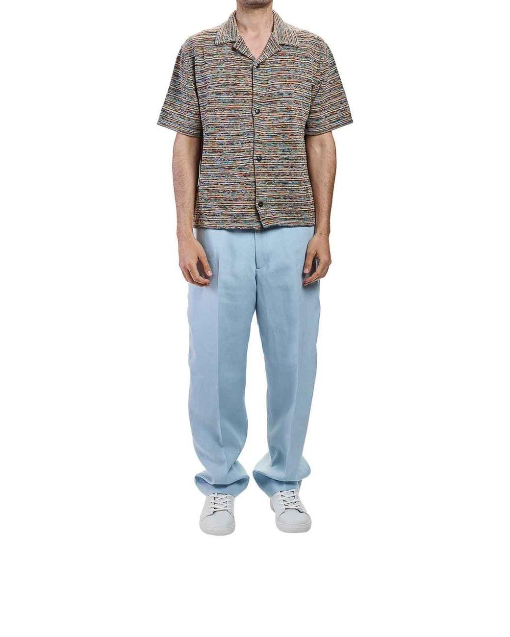 Paul Smith Gray Mc Shirt Classic Stripe Ps for men