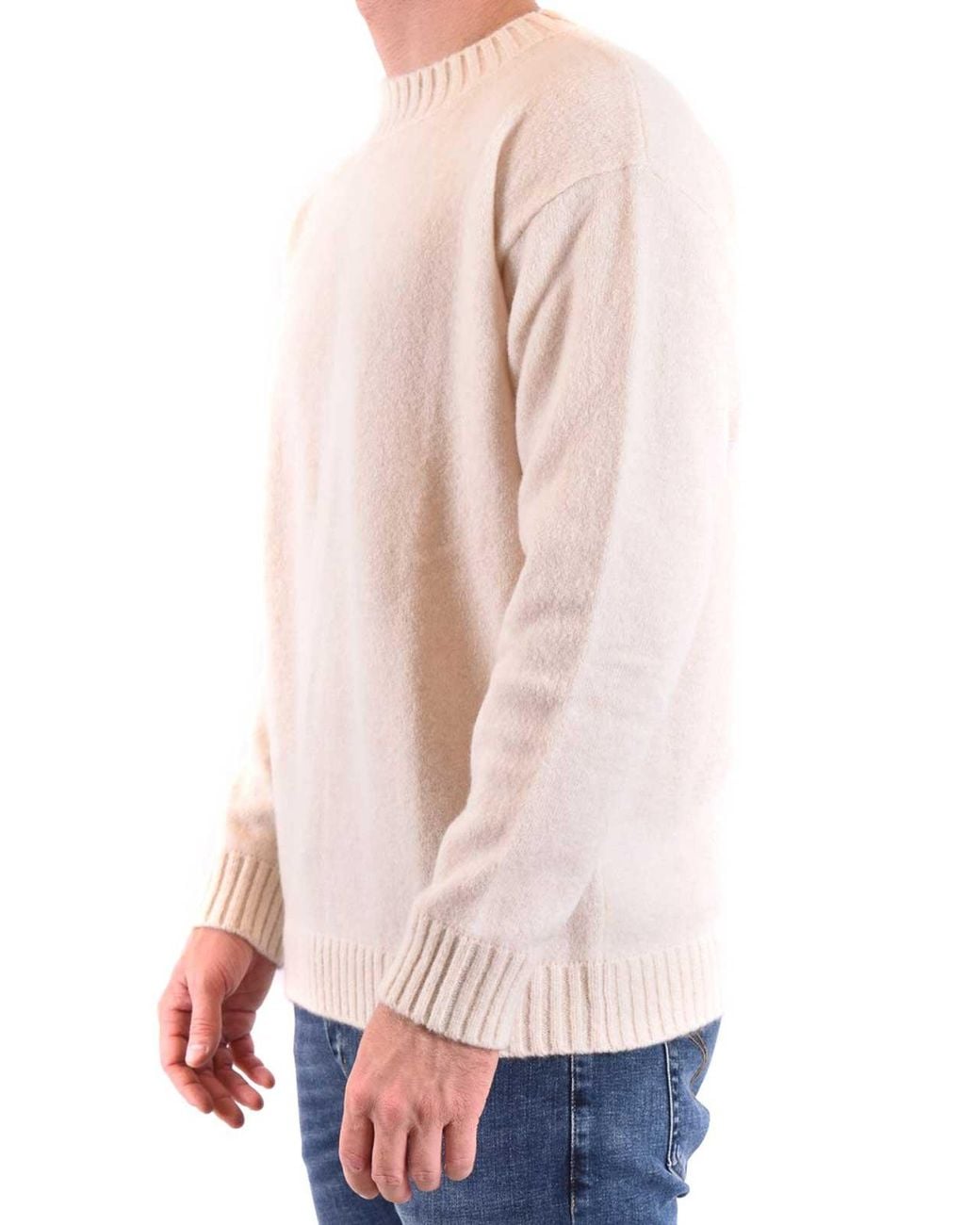 Laneus White Sweater for men