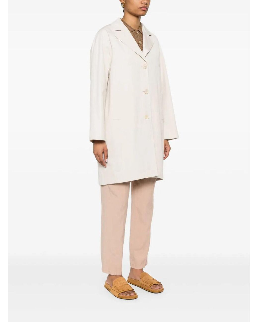 Aspesi White Overcoat