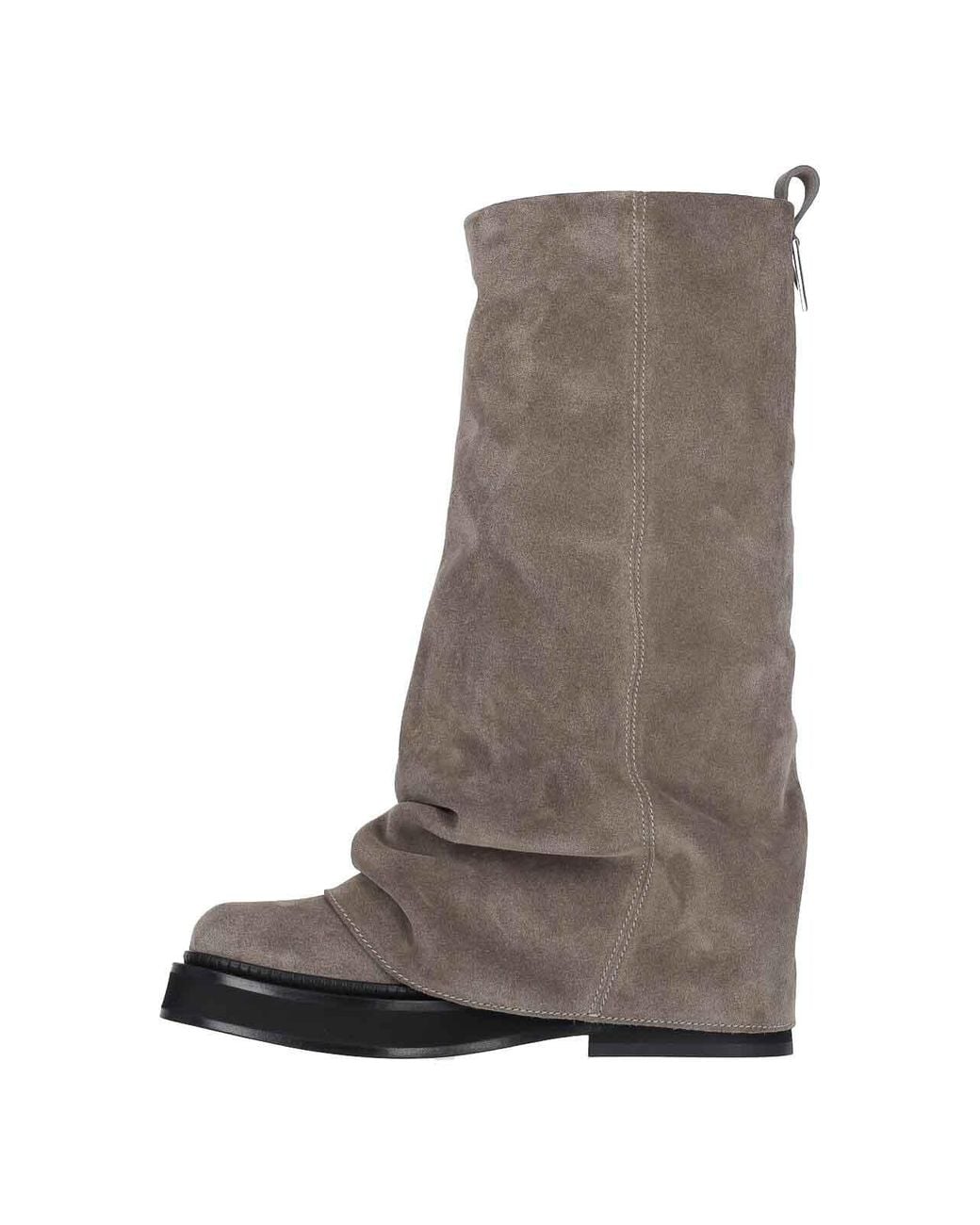 The Attico Brown Stivali Combat