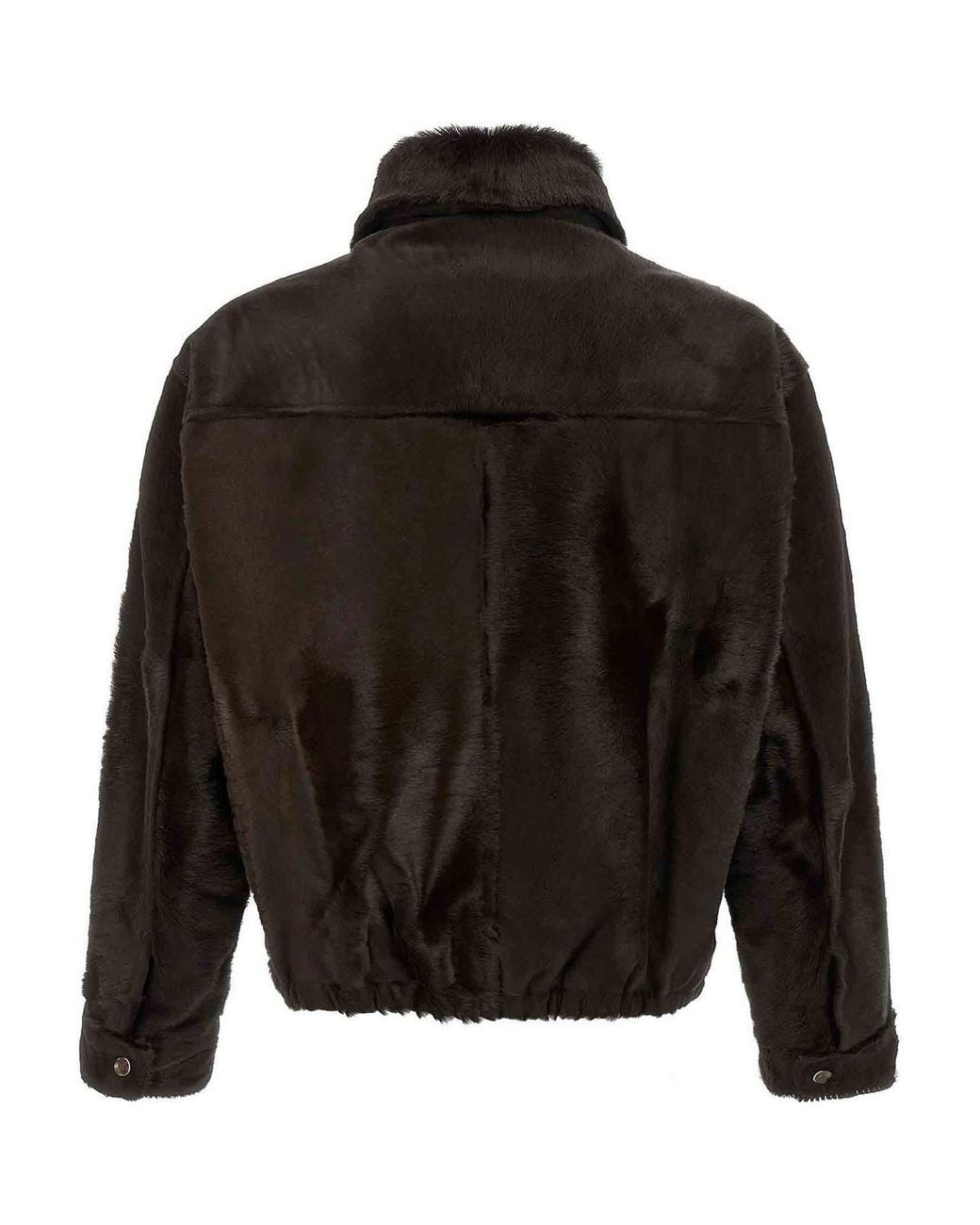 Giorgio Brato Black Pony Hair Jacket for men
