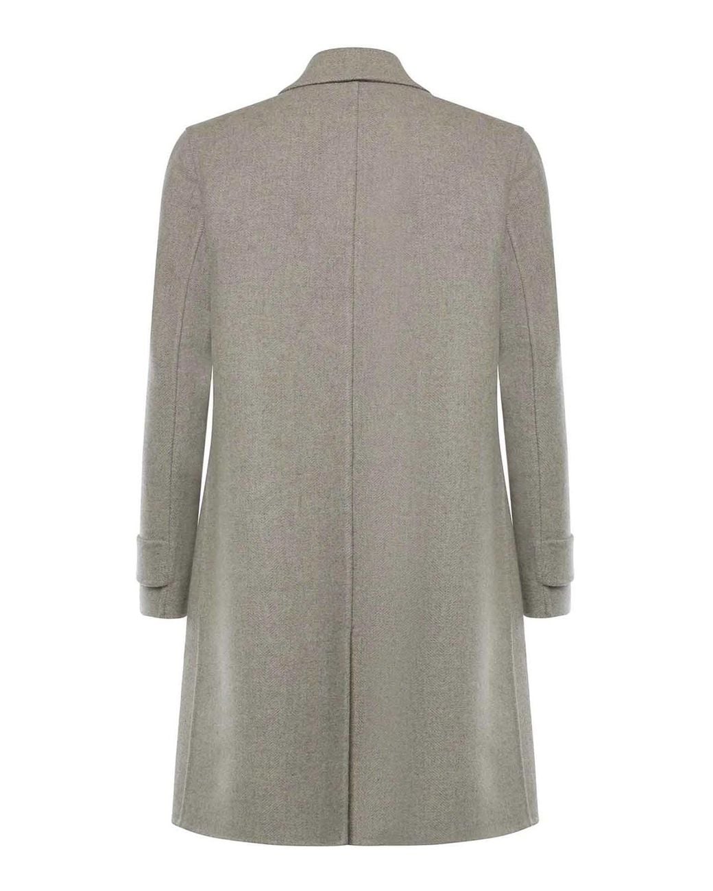 Eleventy Gray Reversible Single-Breasted Coat for men