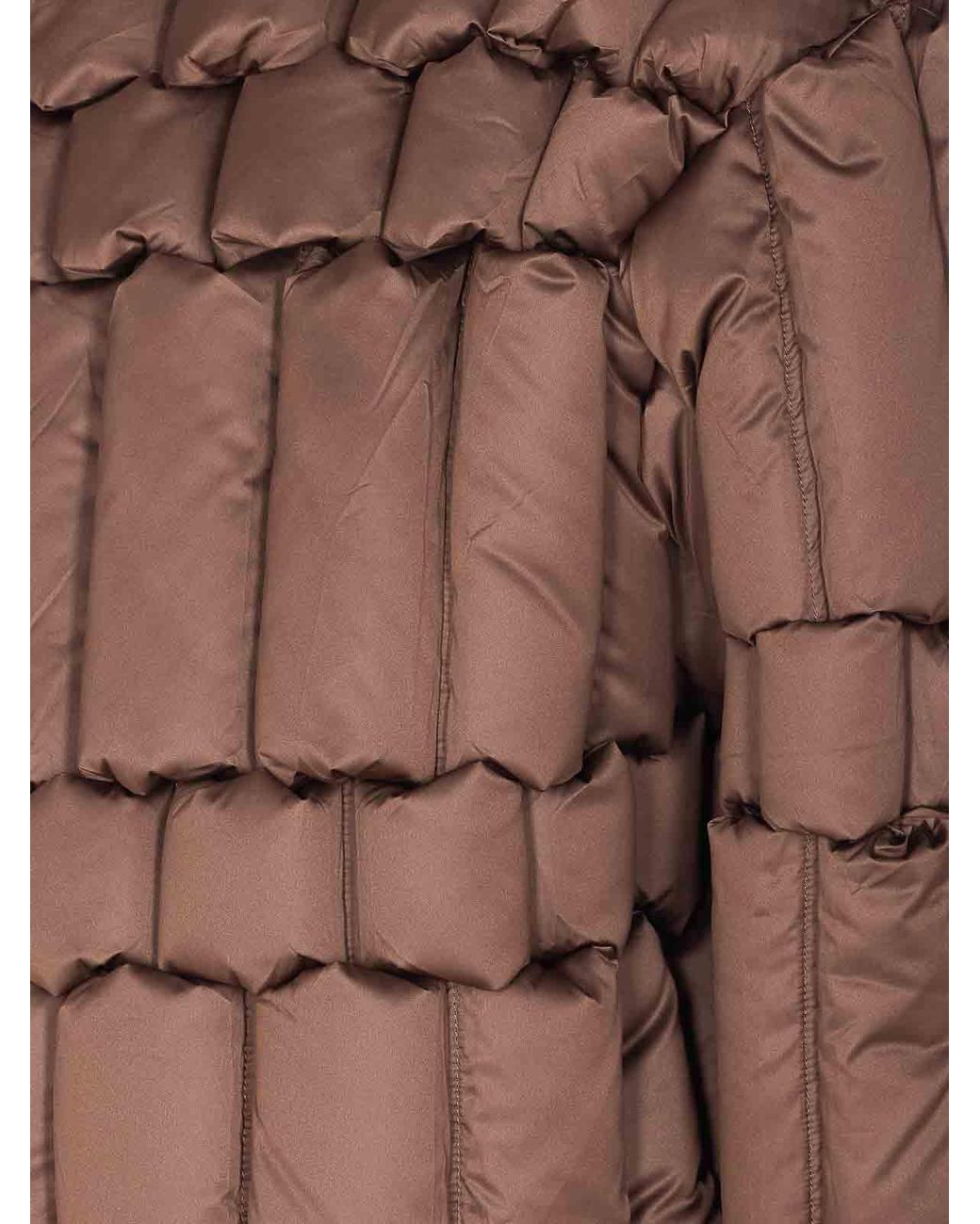 RAXXY Brown Patterned Down Jacket