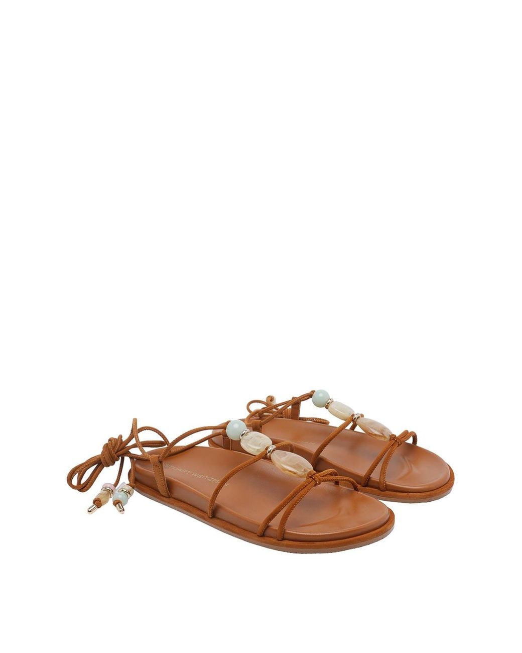 Stuart Weitzman Brown Boho Majorca Sandals