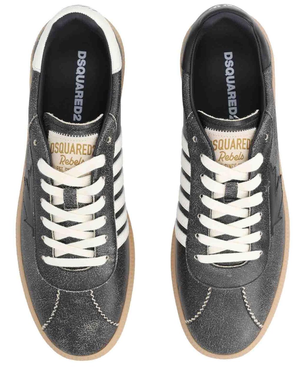 DSquared² Black Sneaker Rebels for men