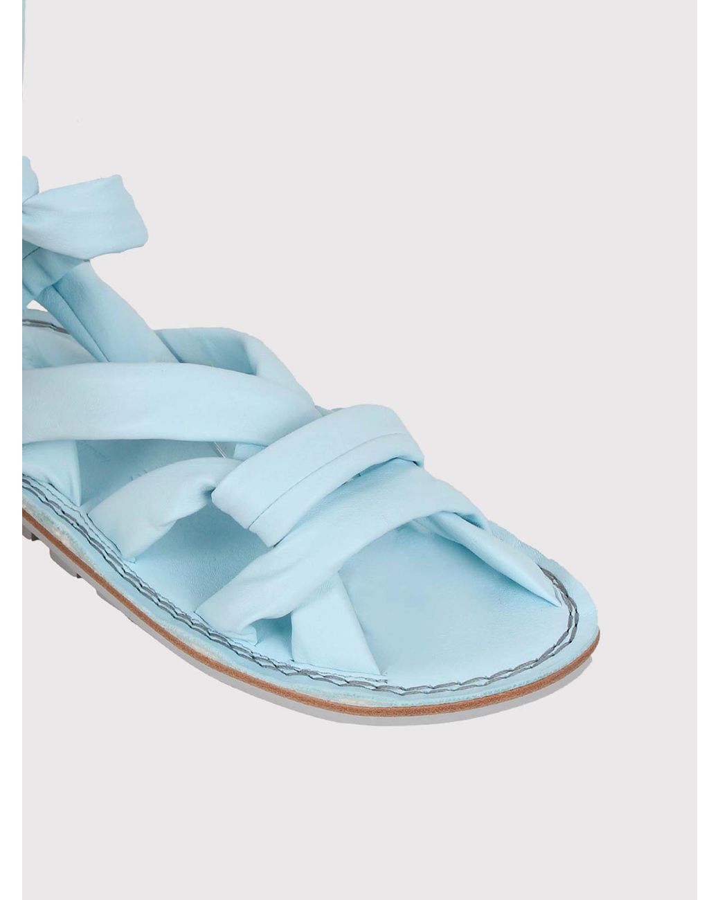 Trippen Blue Open Sandal With Braided Straps