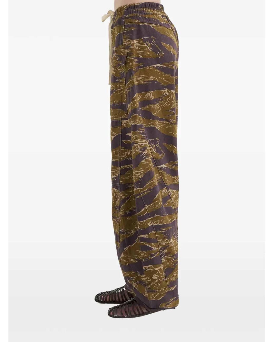 R13 White Camo Reversible Utility Pants