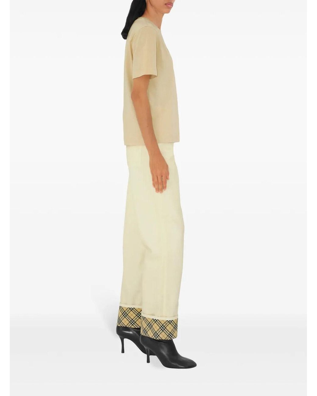 Burberry Natural Cotton T-Shirt