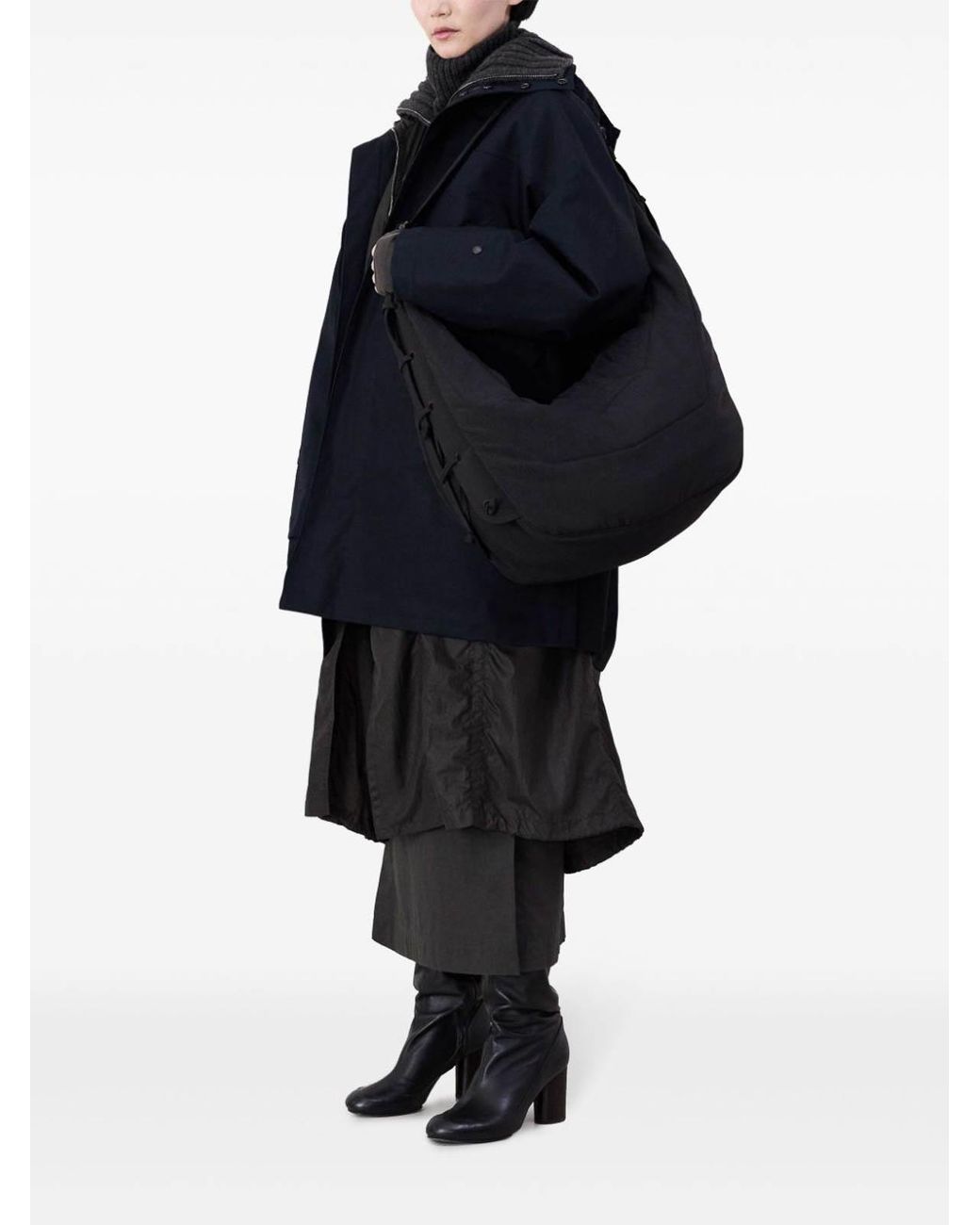 Lemaire Black Large Soft Game Bag