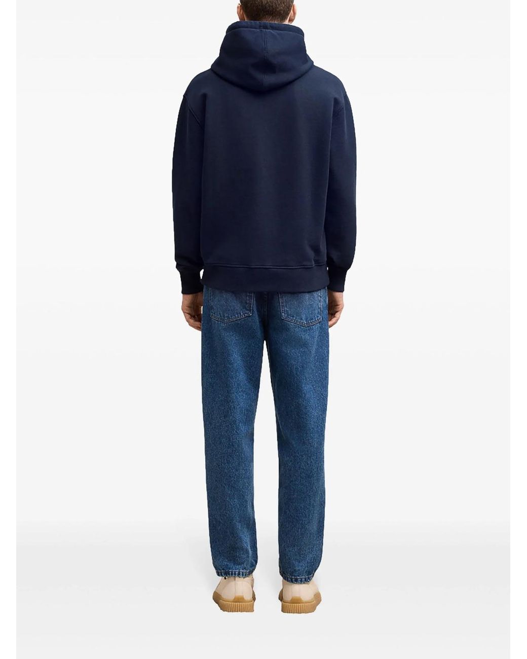 AMI Blue De Coeur Hoodie for men
