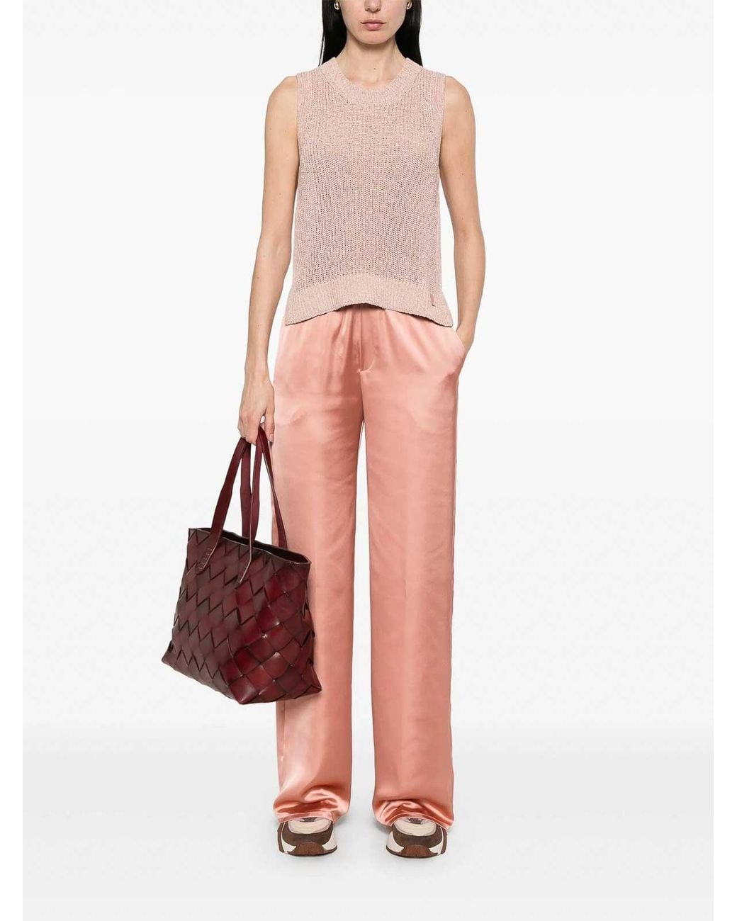 Pantalons Décontractés Herno en coloris Pink