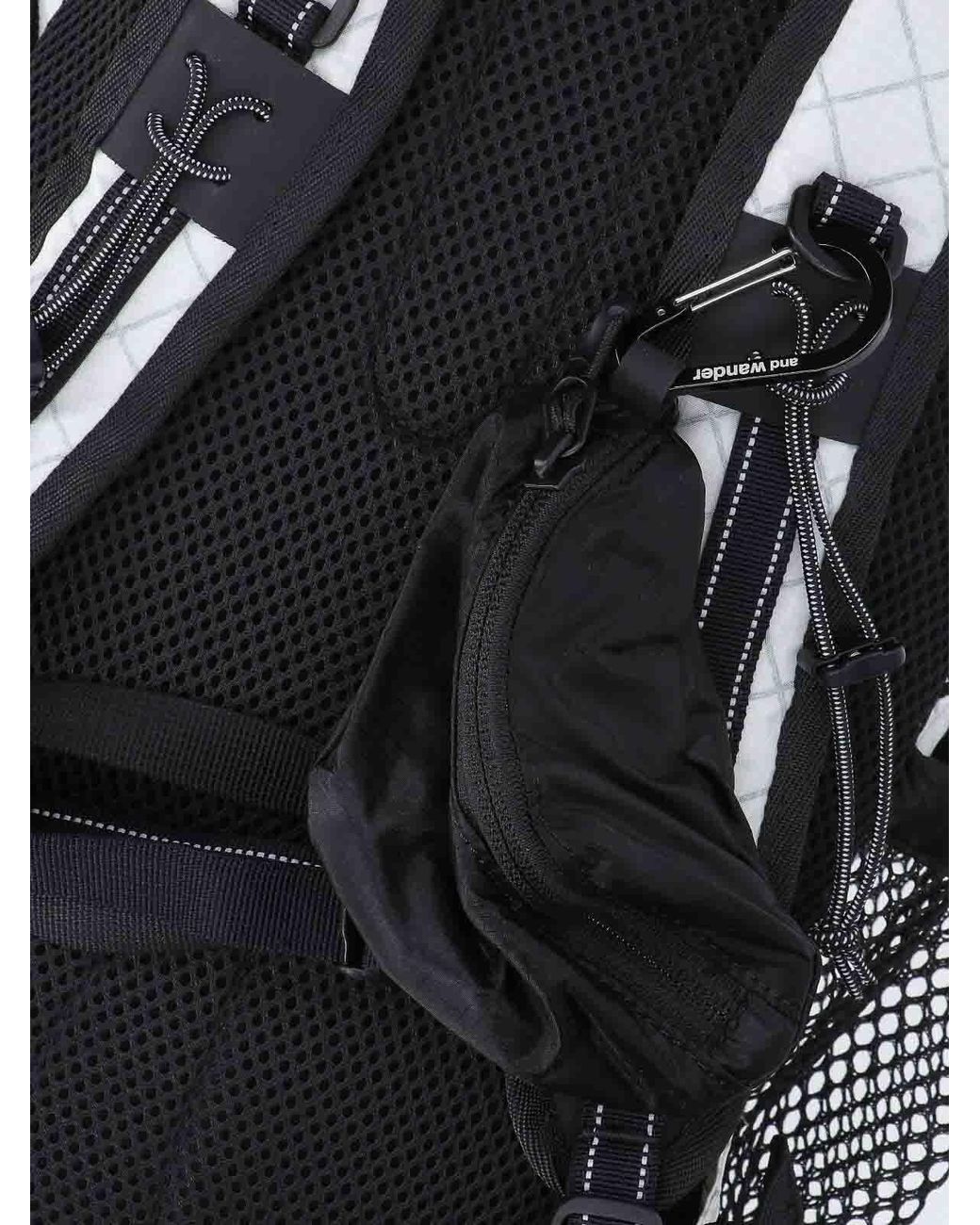And Wander Black Backpack for men