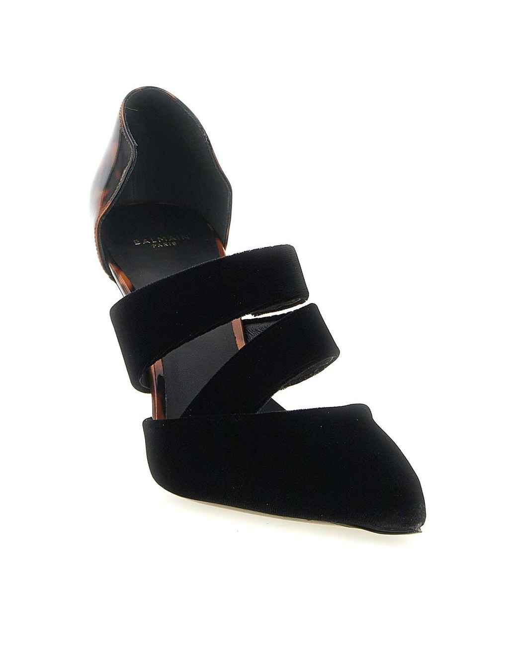Balmain Black Pumps With Tortoiseshell Detail