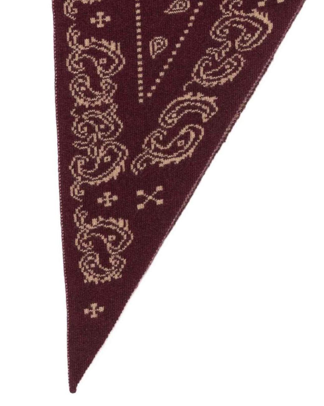 Guest In Residence Purple Printed Cashmere Foulard