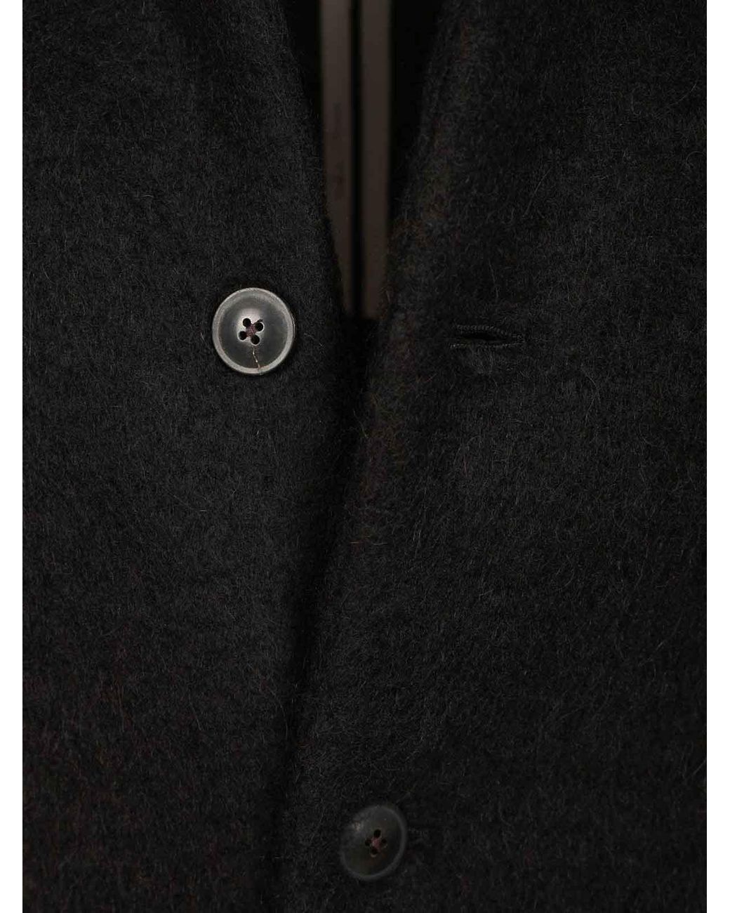 Rick Owens Black Coat for men