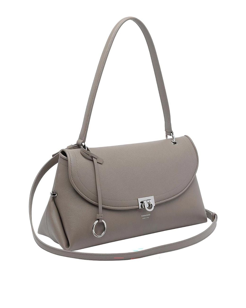 Ferragamo Gray Medium Sofia 2026 Shoulder Bag