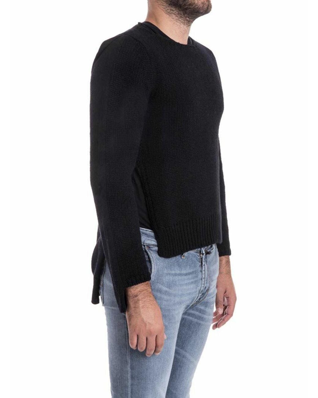 Comme des Garçons Black Wool Sweater for men