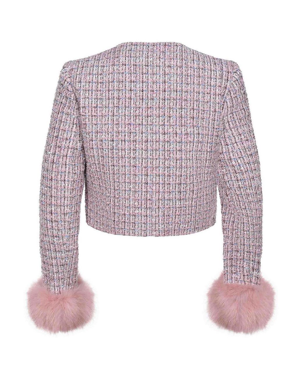 Self-Portrait Multicolor Jacket Made Of A Wool Blend