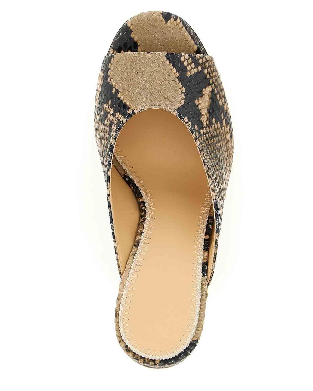 Magda Butrym Brown Python Print Mules