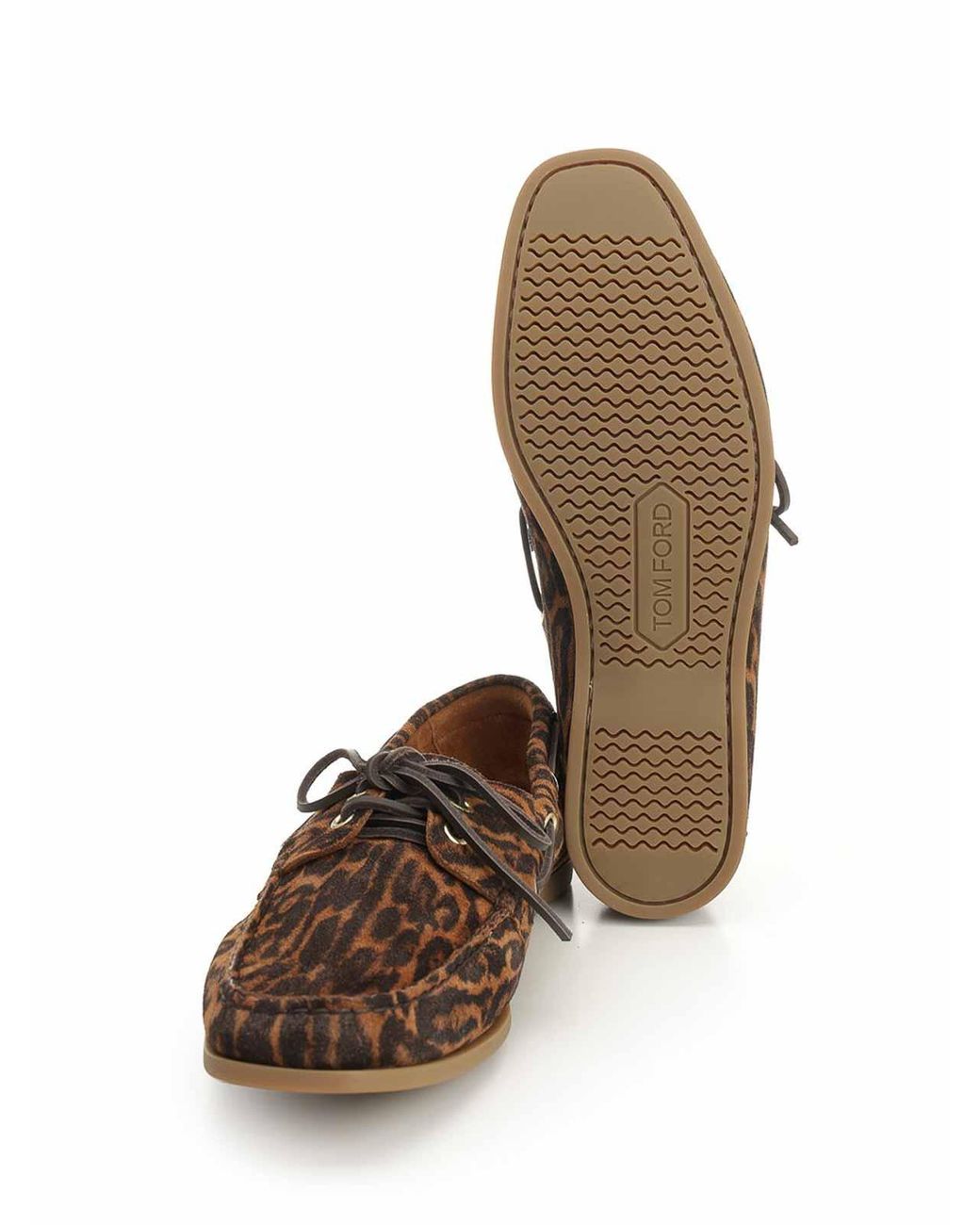 Tom Ford Brown Suede Boat Shoes for men