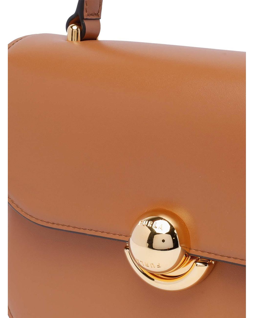 Furla White Brandy Mini Sfera Handbag