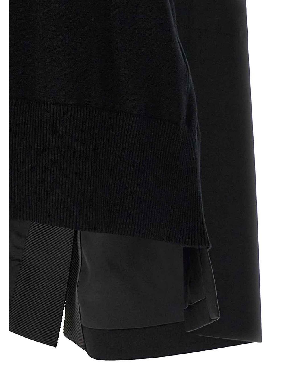 Sacai Black Patchwork Vest