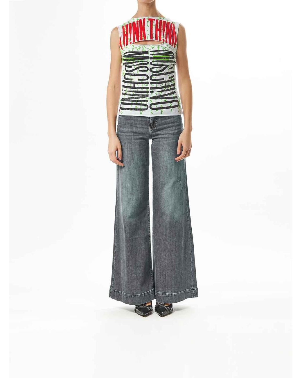 Moschino Green Th!Nk Top