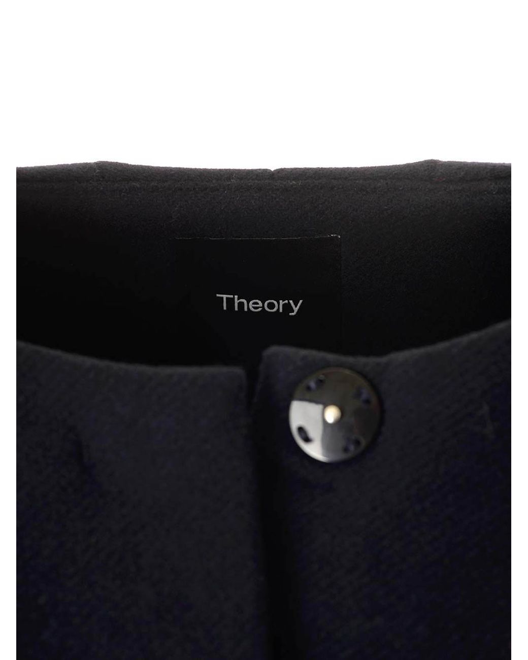 Theory Blue Recycled Wool Coat