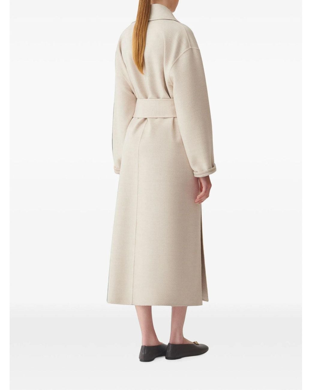 Fabiana Filippi Natural Belted Long Coat