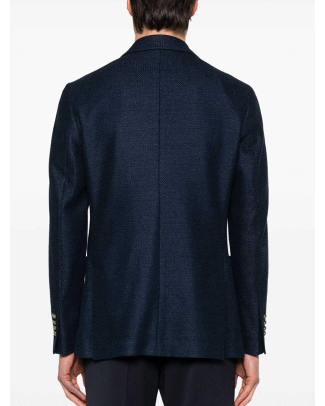 Circolo 1901 Blue Double-Breasted Jacket for men
