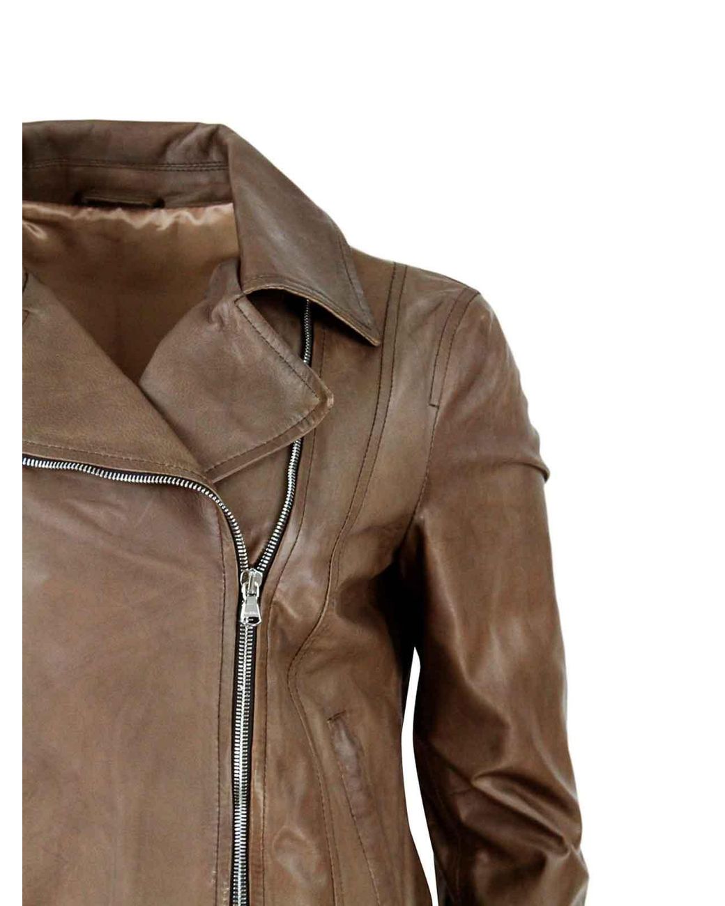Barba Napoli Brown Leather Jacket